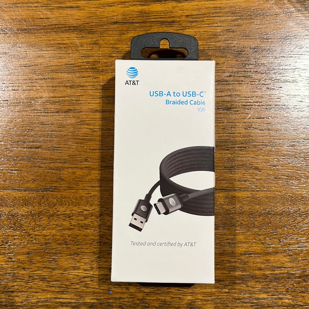 USB - A to USB - C Braided Cable